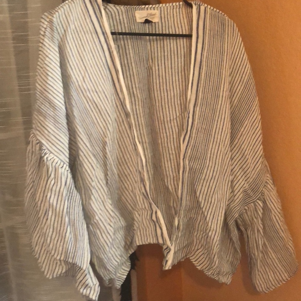 Universal Thread Striped Kimono Blouse